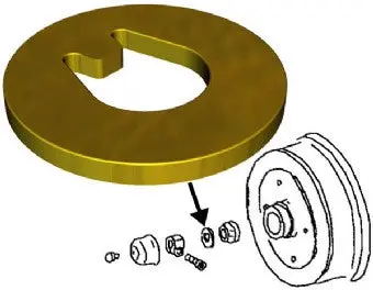 Front Wheel Bearing Thrust Washer 1