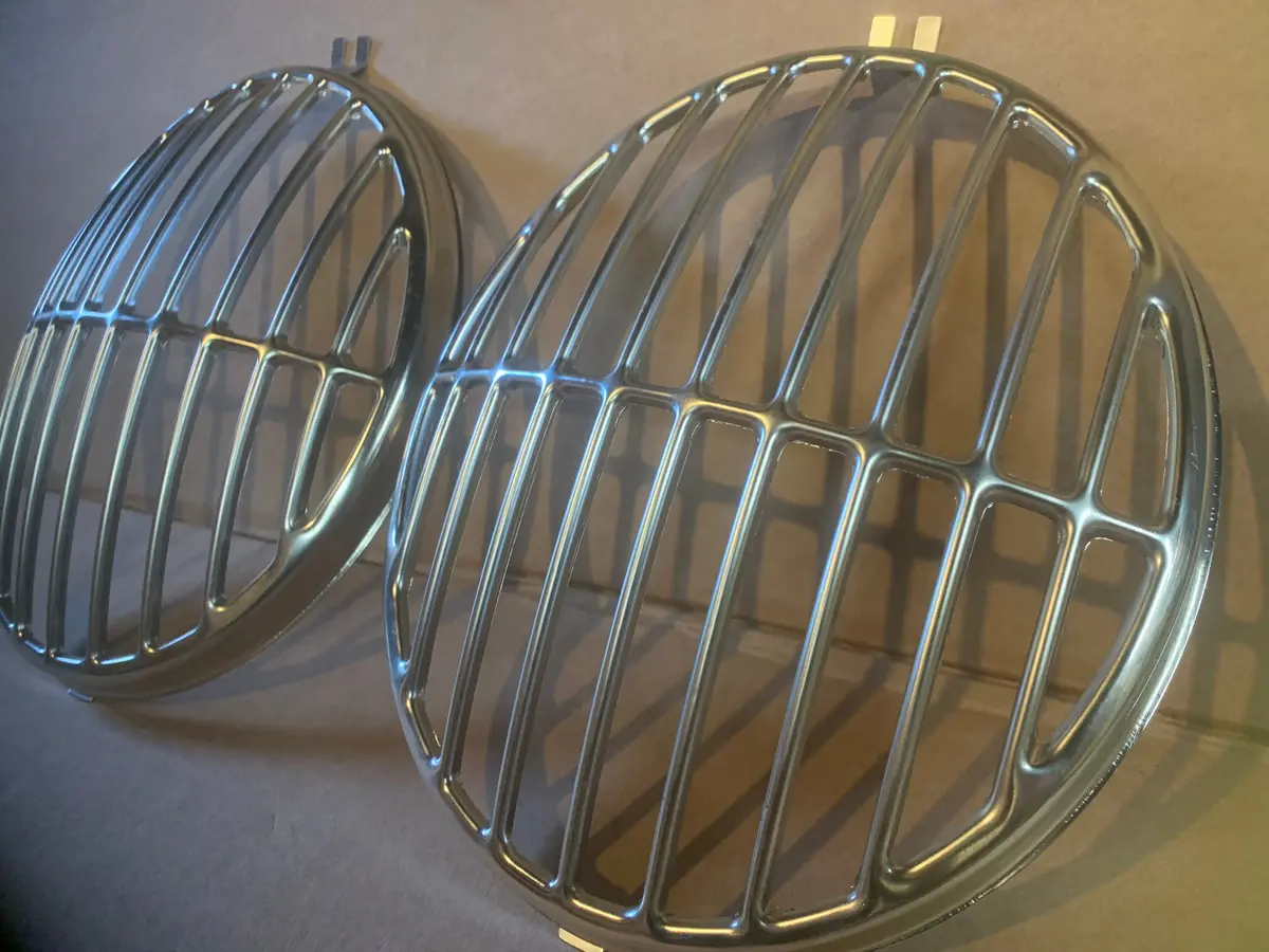 Headlight Grills Pair, Pre 1967 Outlaw Style, Beetle/Kombi 1