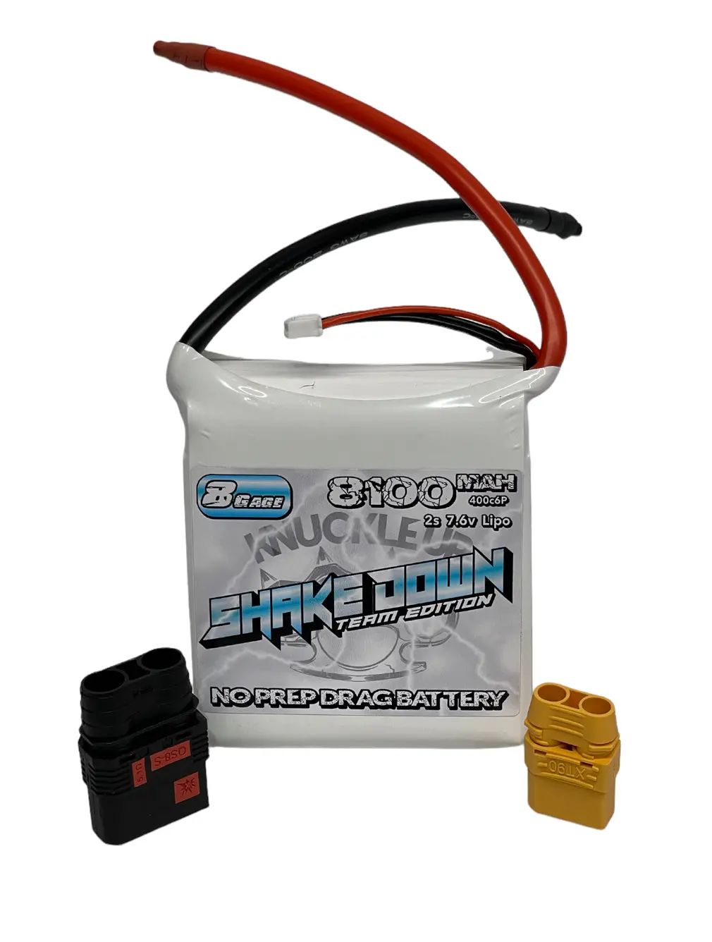 Knuckle Up Shakedown Fs Edition 8100 Mah 2S6p 7.6V 400C Drag Race Battery 1