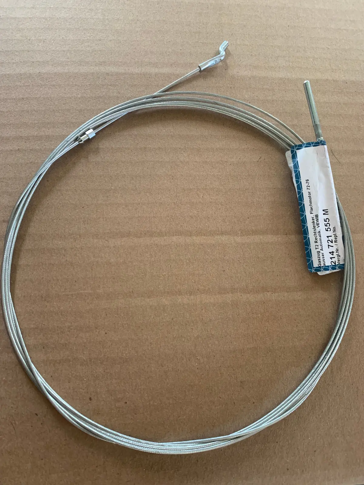 Accelerator Cable 1700Cc Rhd, Kombi 1972-76 1