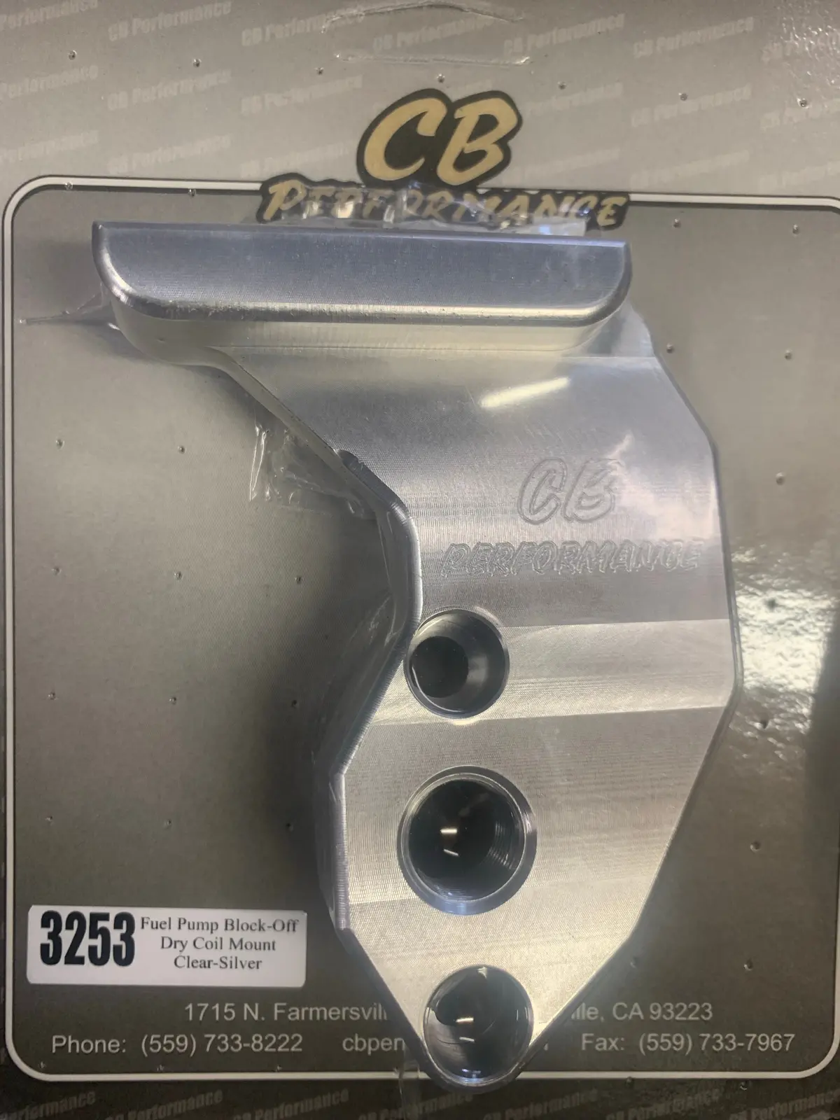 Fuel Pump Block Off, Cb Performance 1