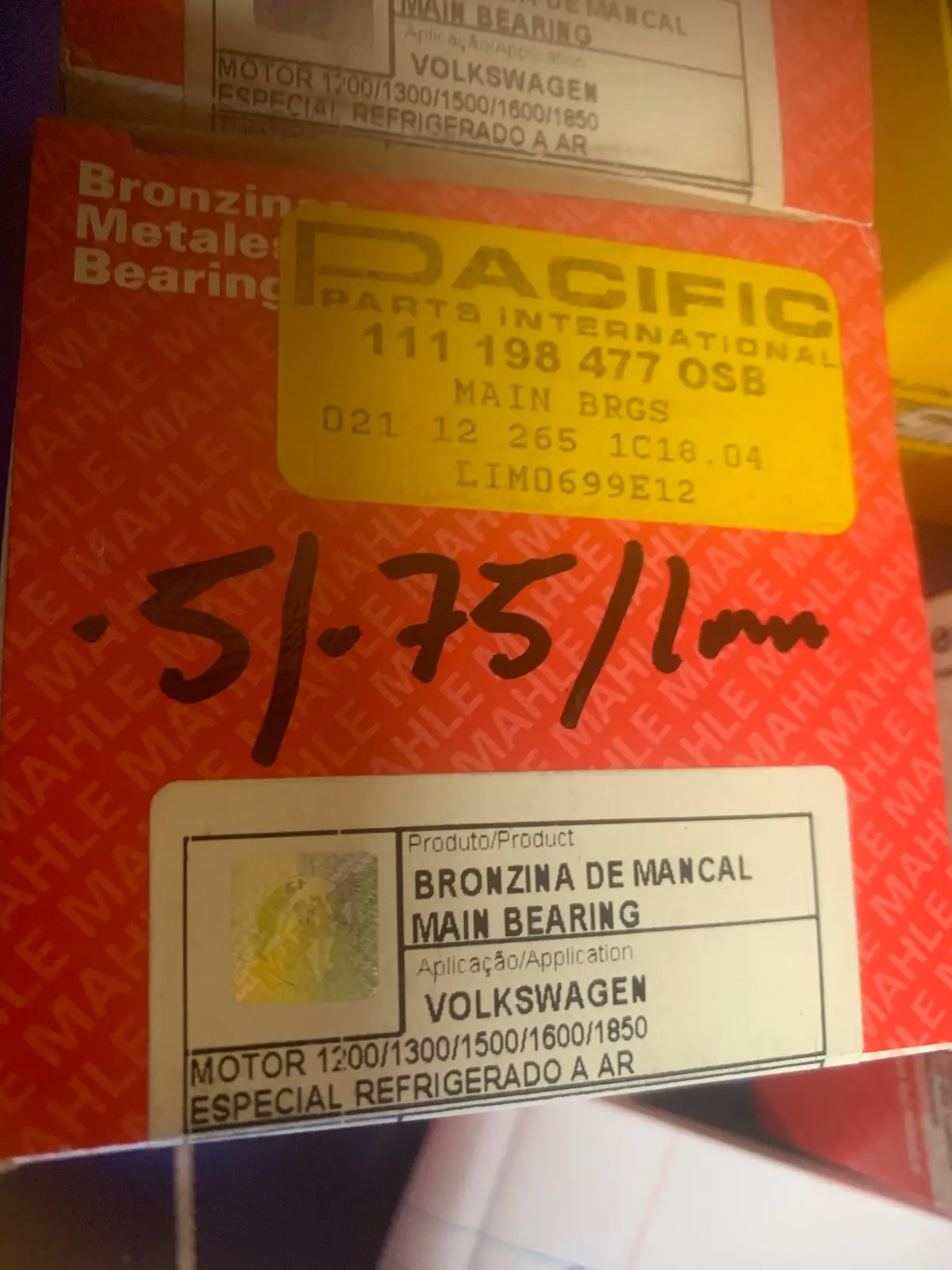 Main Bearings Cr 30/ C 20 / T 40 2