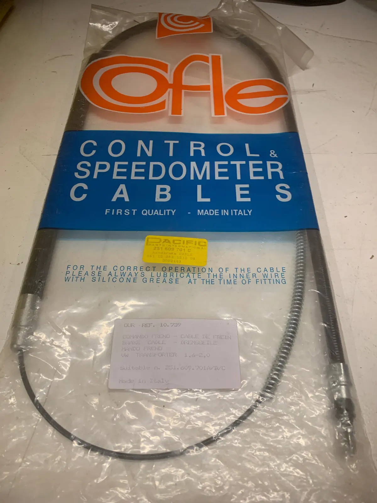Handbrake Cable, T25 1980-92 1