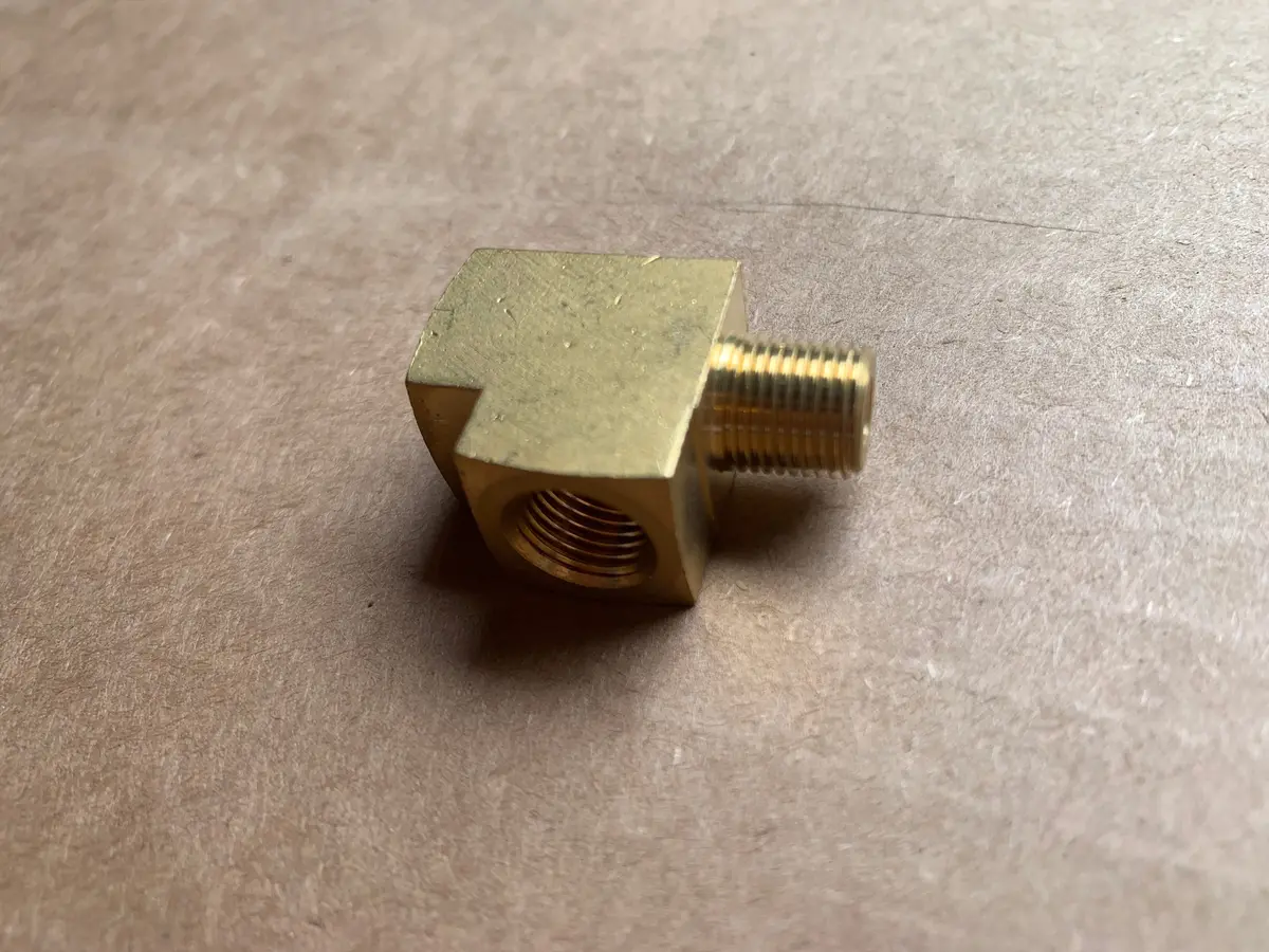 Brass T Adapter 1/8" Oil Pressure/Temp 1