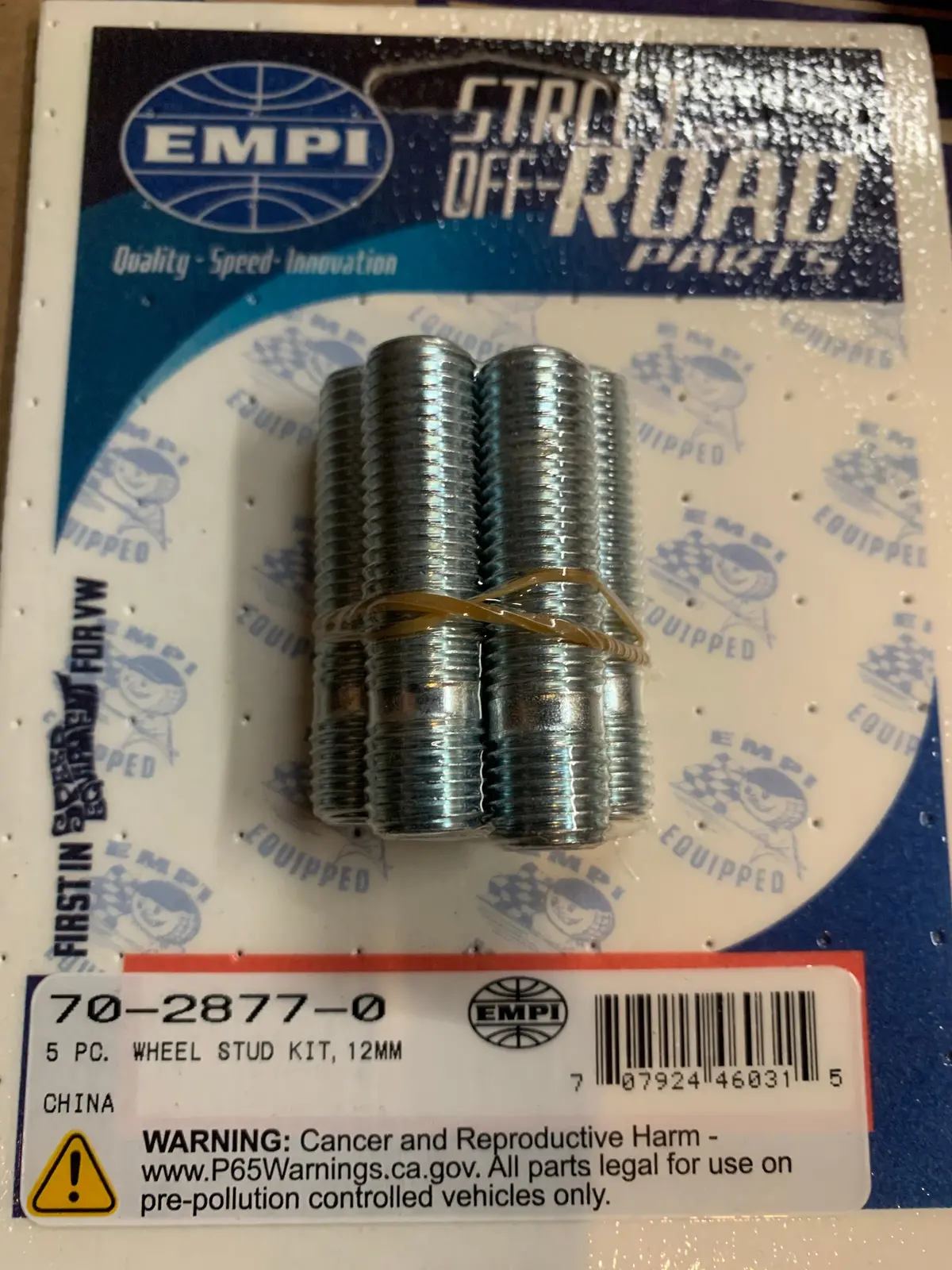 Long Wheel Studs X5, M12-1.5 1
