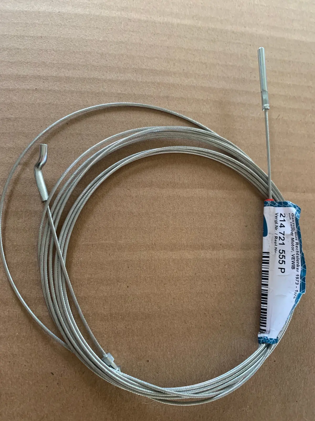 Accelerator Cable Rhd 1600Cc, Bay Kombi 1973-76 1