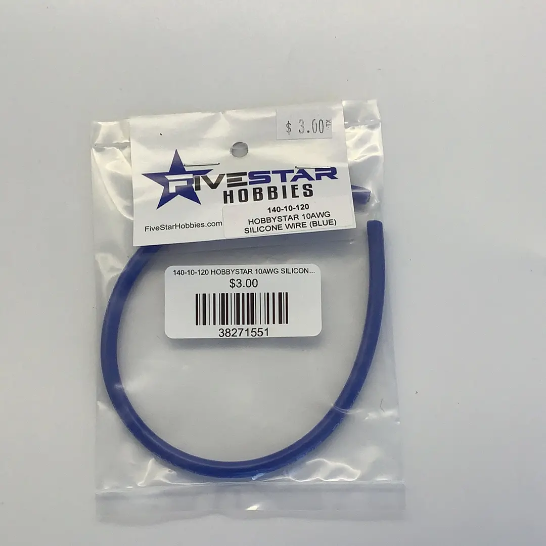 140-10-12010Awg Silicone Wire (Blue) (12In) 1