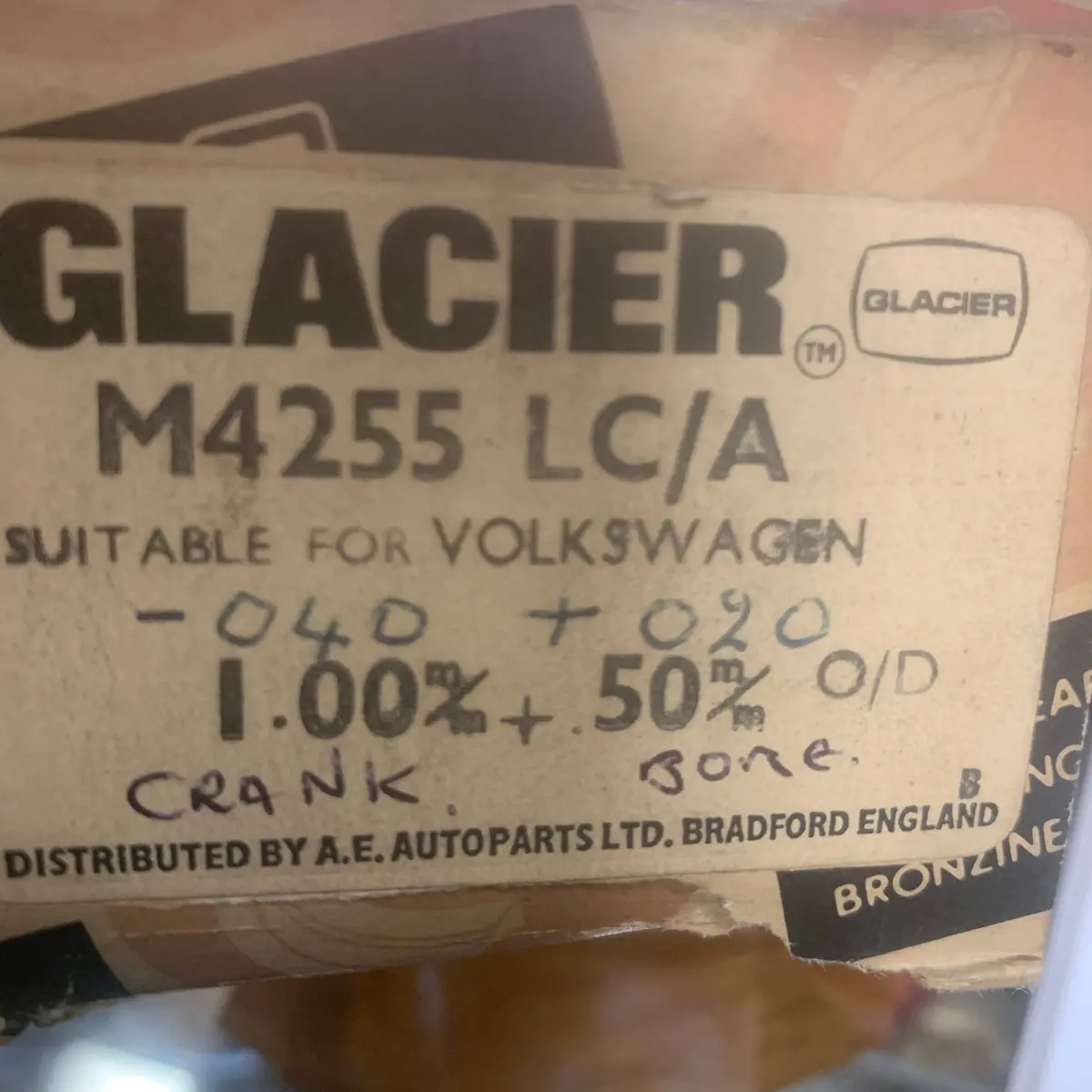 *Nos Main Bearings, Cr 040 / C 020 / T Std 1