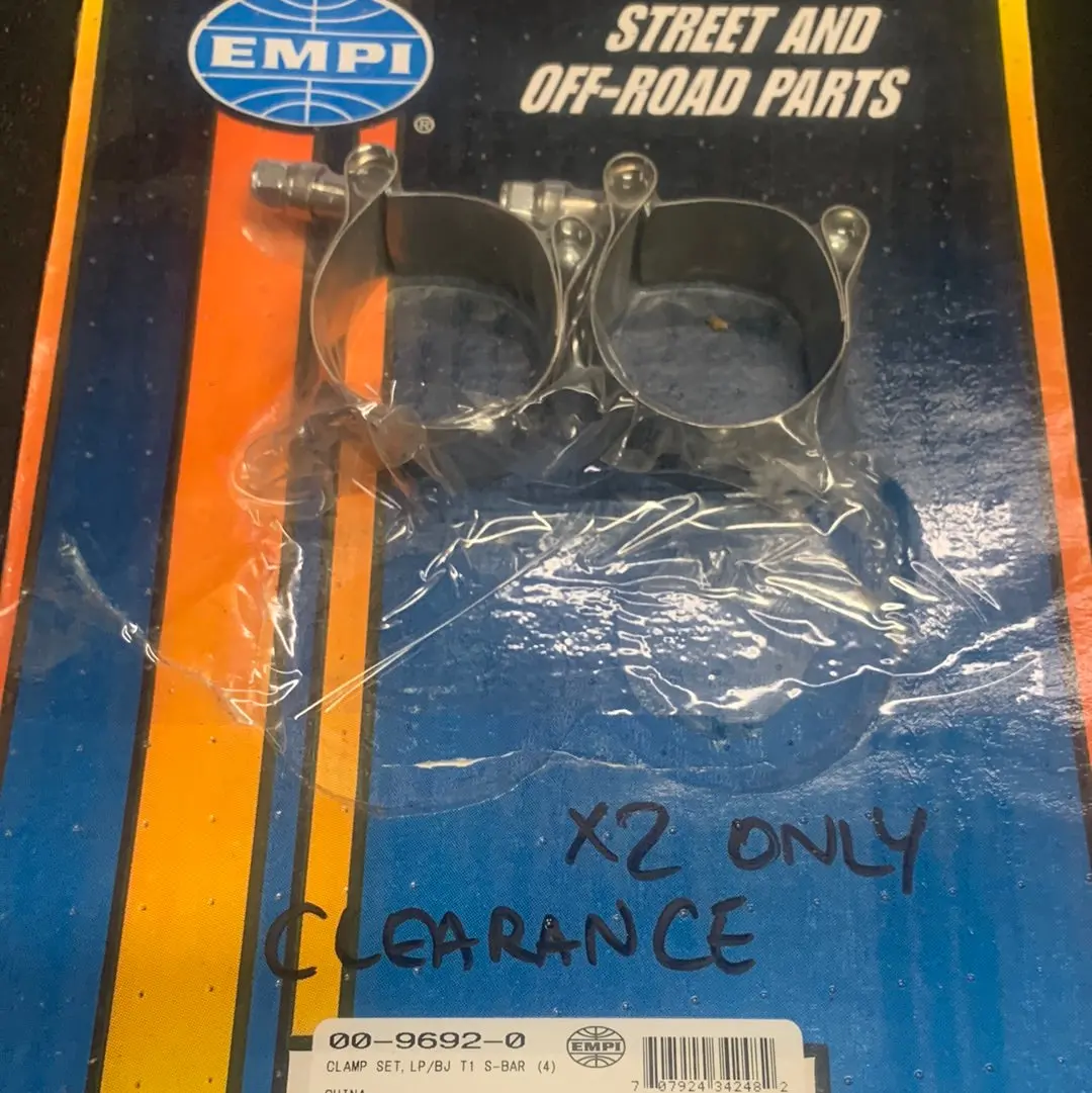 Sway Bar Clamps X 2, Link Pin/Ball Joint, Beetle/Ghia Clearance 1