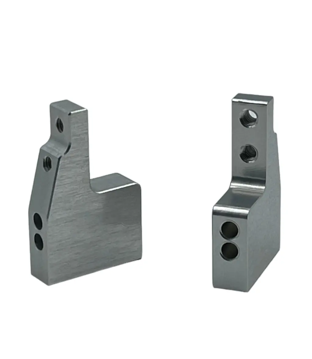 61361 Aluminum Ae 0° Caster Block (Pair) Silver Or Black 2