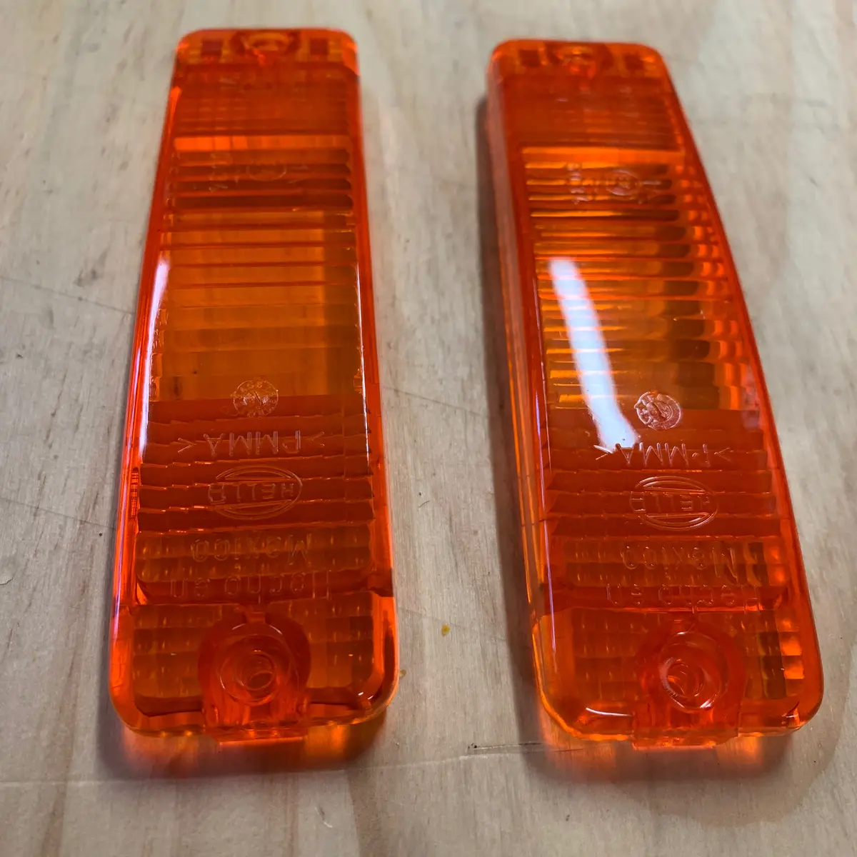 Indicator Lens, Front Bumper, Pair - Beetle 1975 To 1979 1