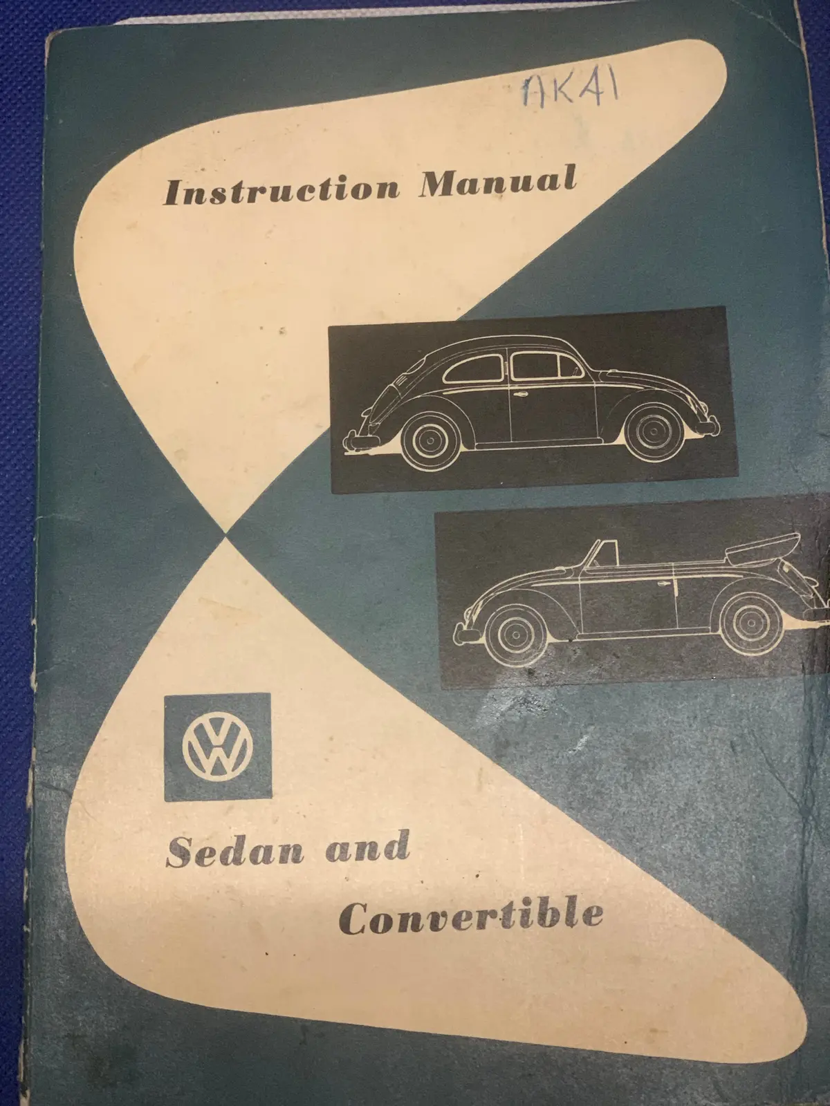 Original Instruction Manual, Beetle 1958-60 1
