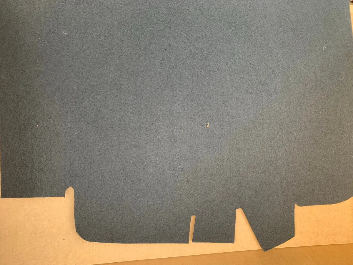 Boot Liner Cardboard W/Upholstery, Beetle 1969+ 1
