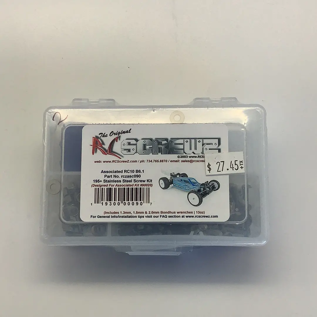 Rczasc090 Ae Rc10b6.1 Stainless Steel Screw Kit 1