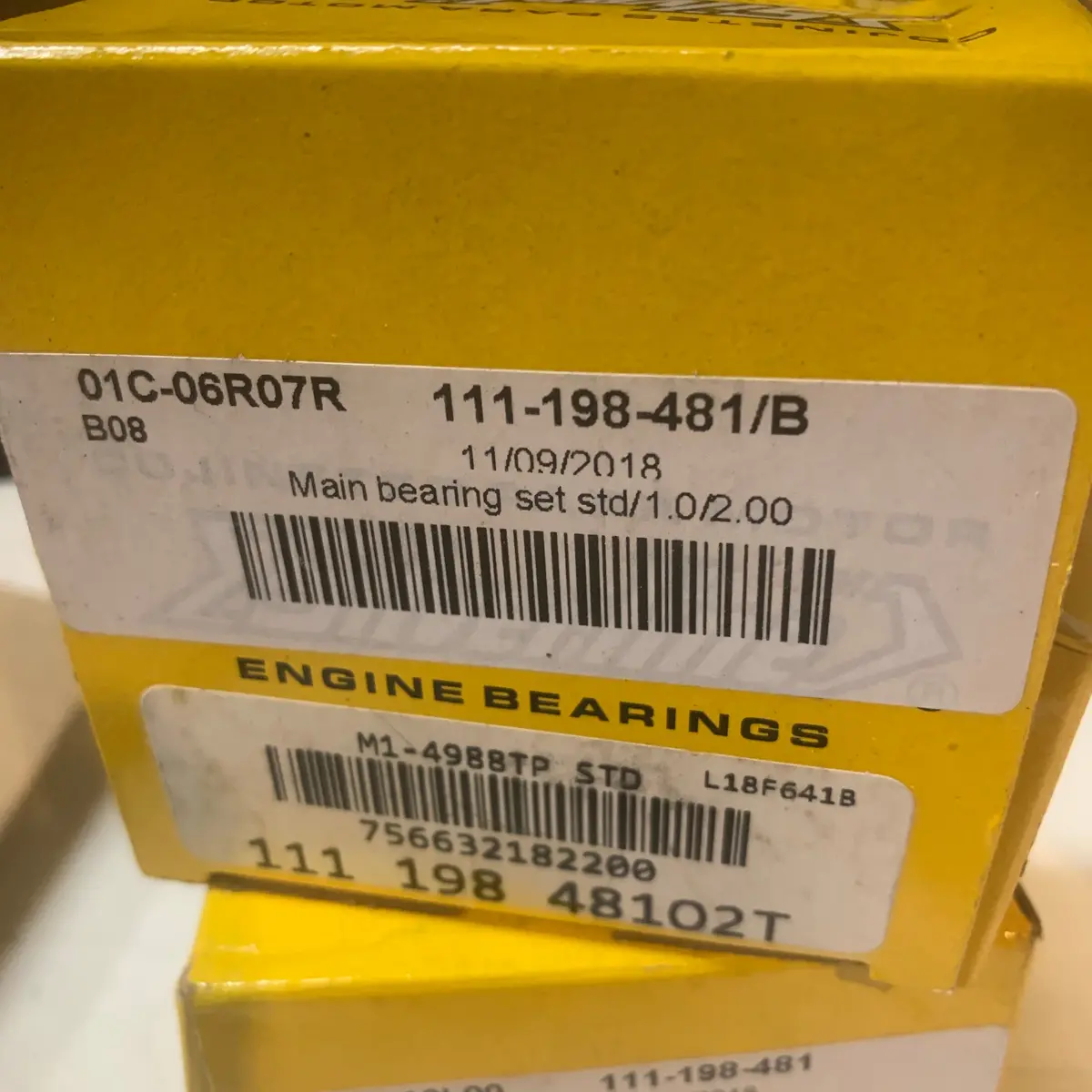 Main Bearing Set Std/1.0/2.00 1