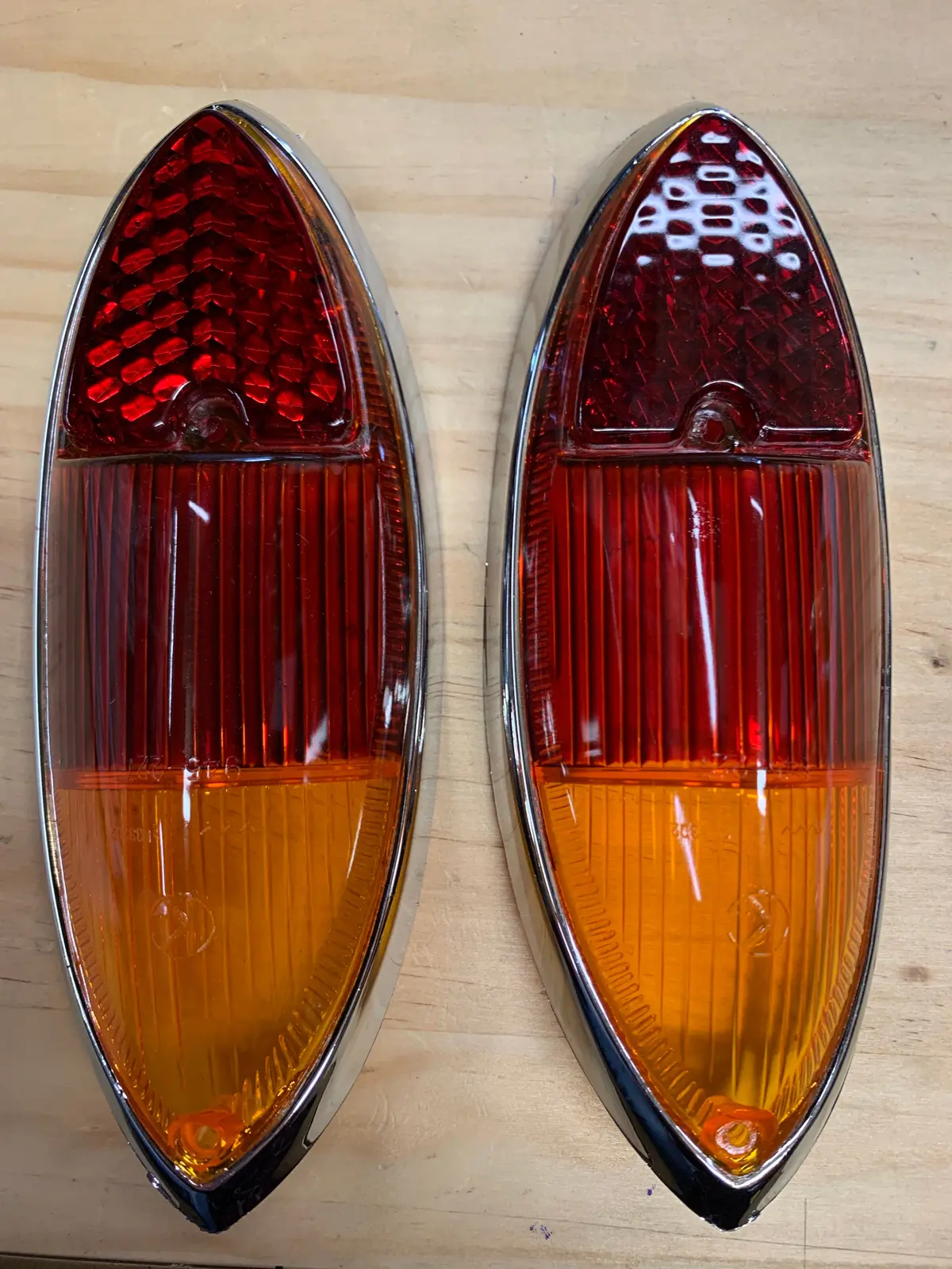 Tail Light Lens Pair, Ghia 1960-69 1