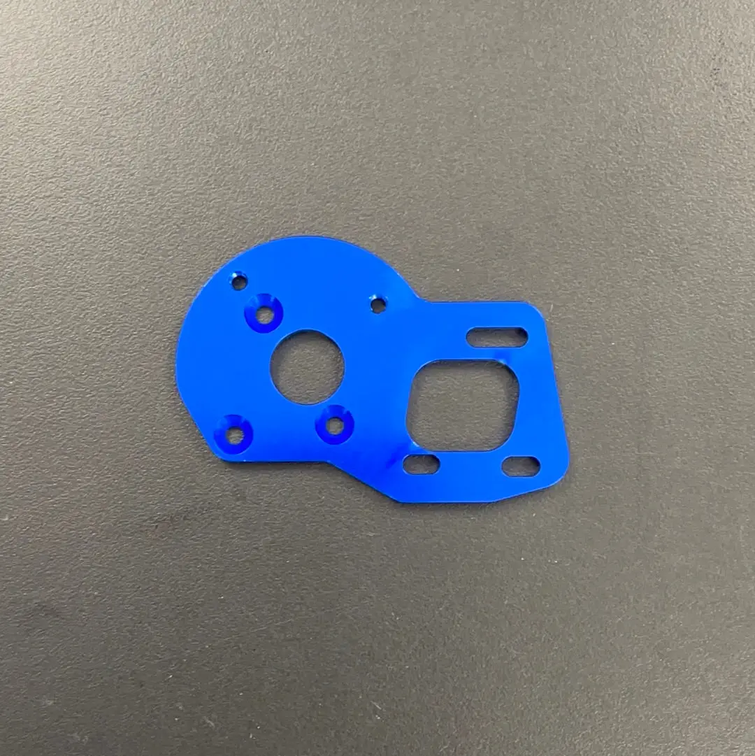Sch1276 B6 Laydown Motor Plate (Blue) (Fits Sch1267 Spur Guard) 1