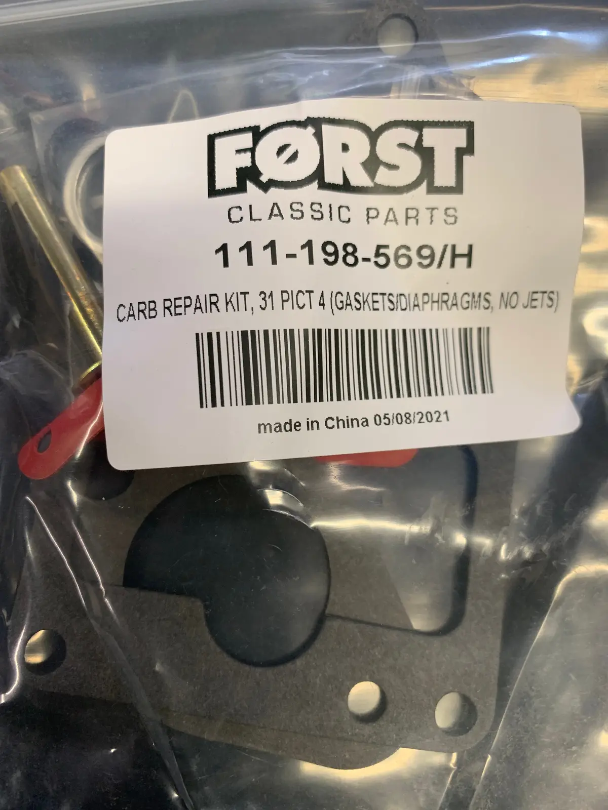 Carb Repair Kit, Beetle 1973-79 1