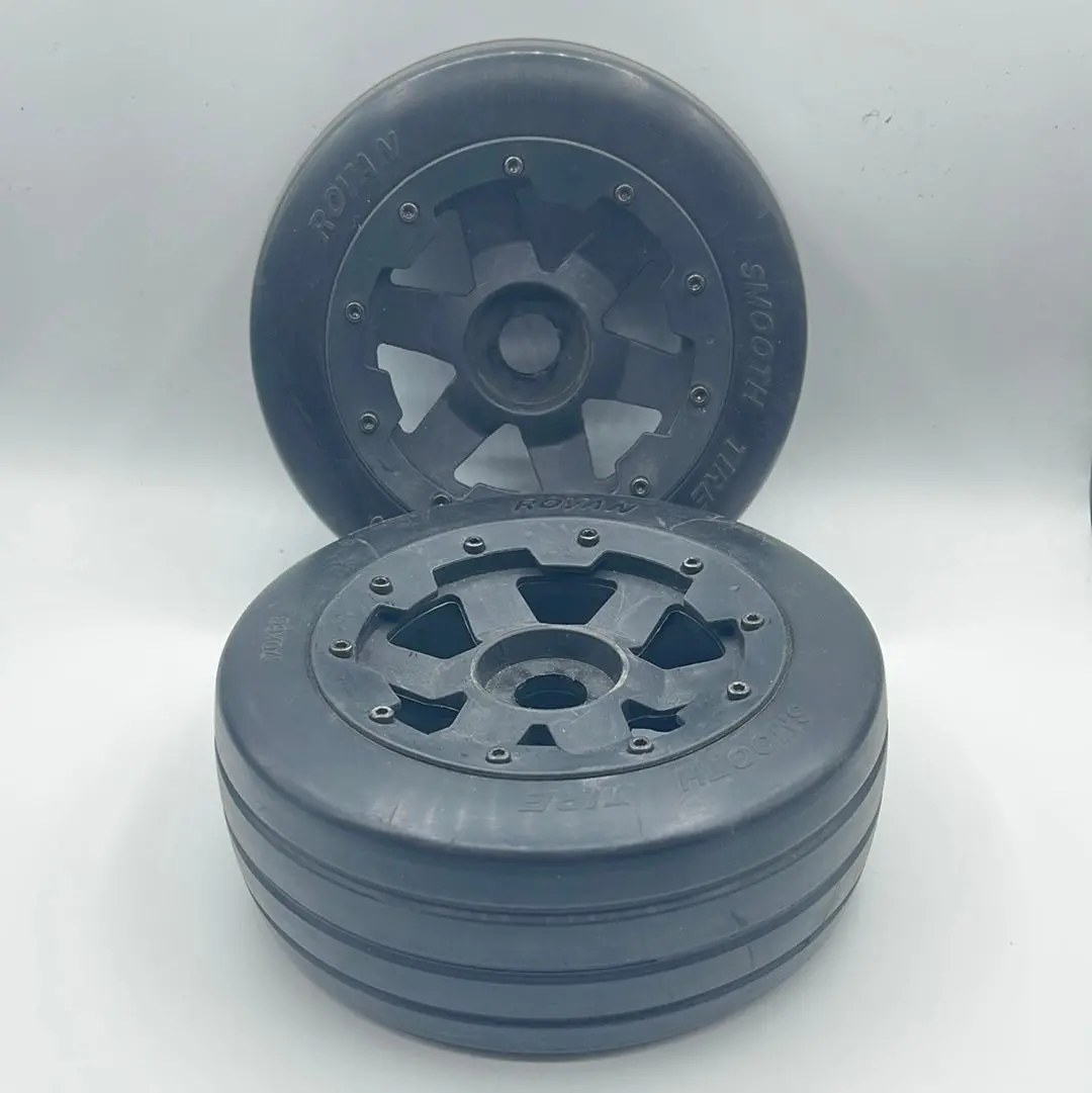 85117 Baja Buggy Fc On-Road Racing Slick Tires Mounted On 5-Spoke Rims Hpi 5R 1