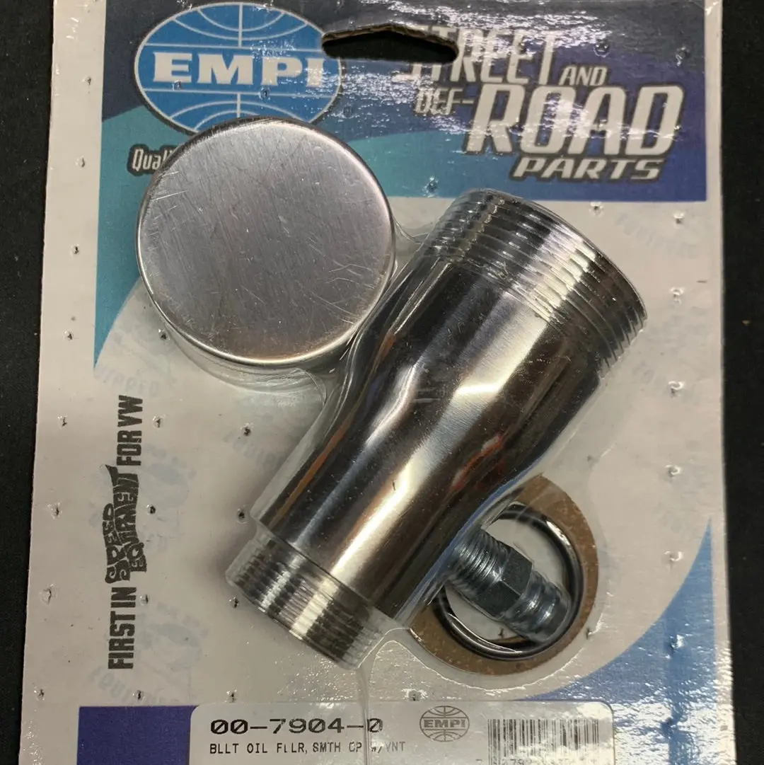 Billet Oil Filler W/Smooth Cap & Vent 1