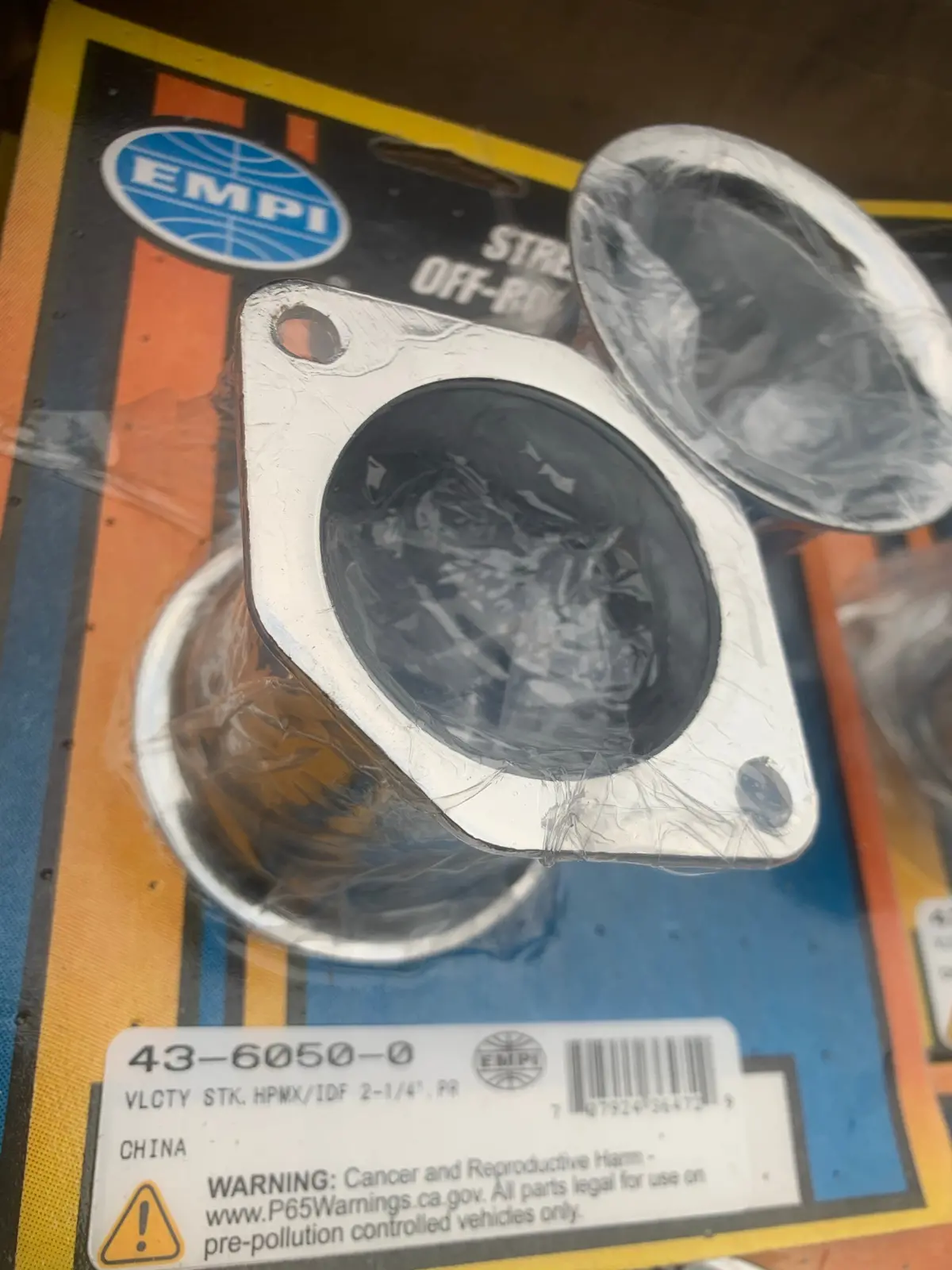 2-1/4" Chrome Tall Velocity Stacks 1