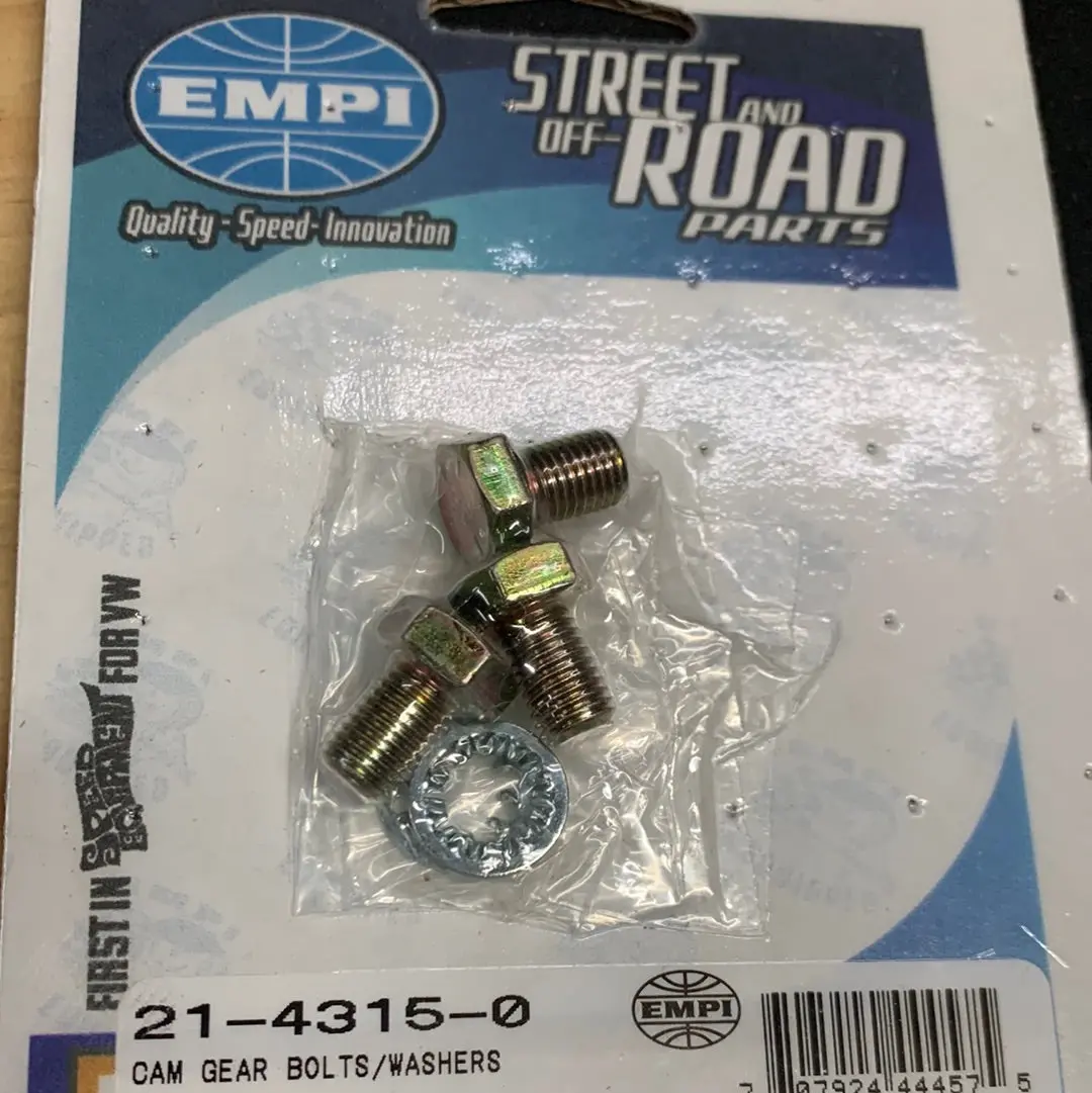 Cam Gear Bolt & Washer Kit 1