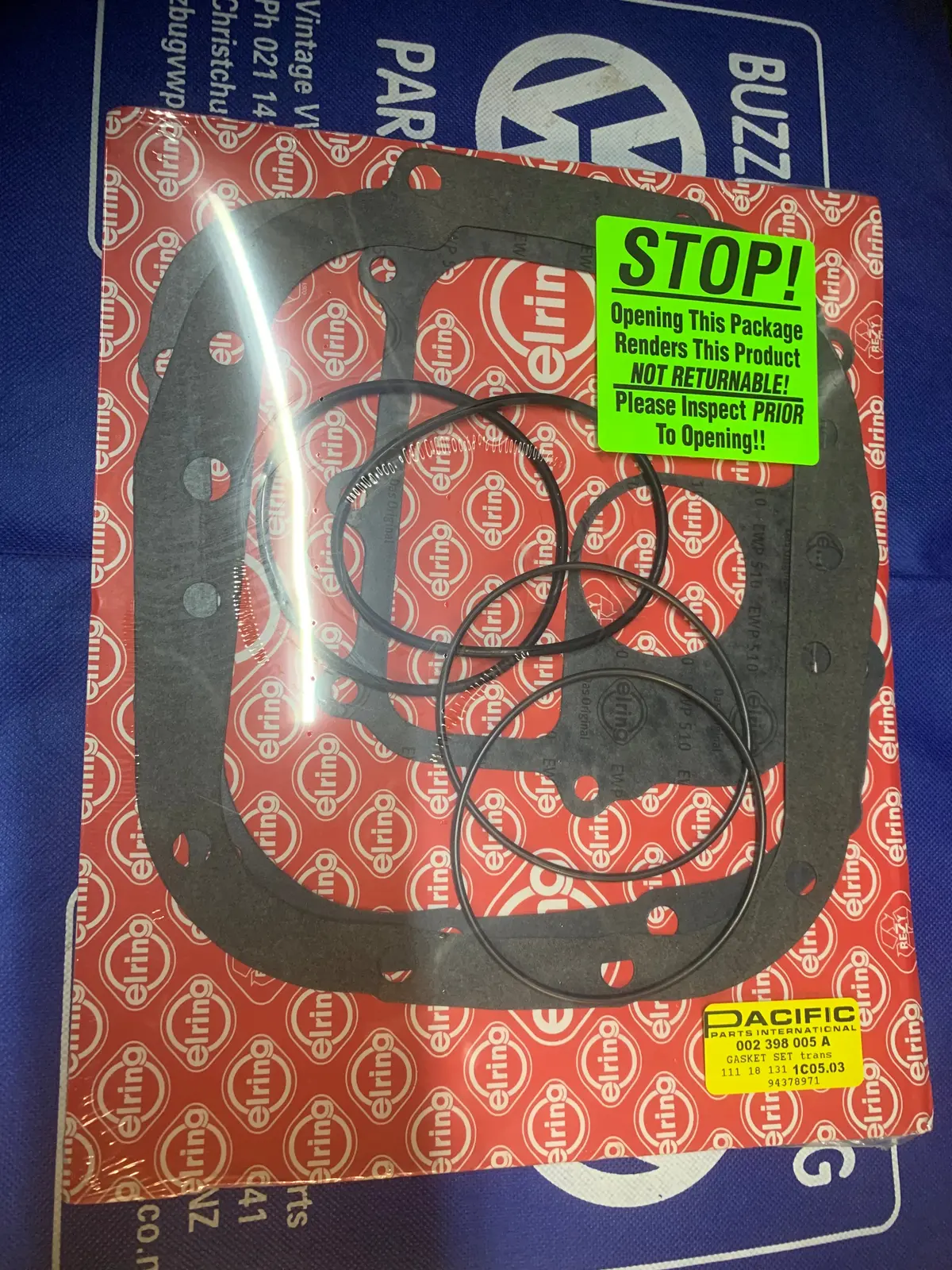 Gearbox Gasket Set, 4-Speed Manual, Kombi 1