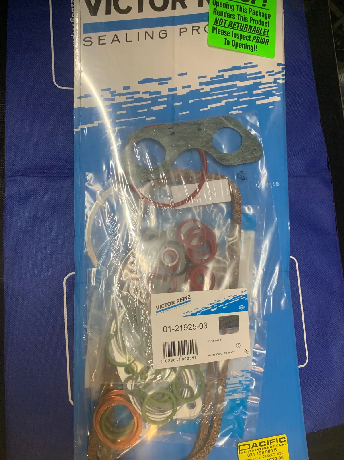 Engine Gasket Set, 1700Cc  (No F/W & Pulley Seals) 1