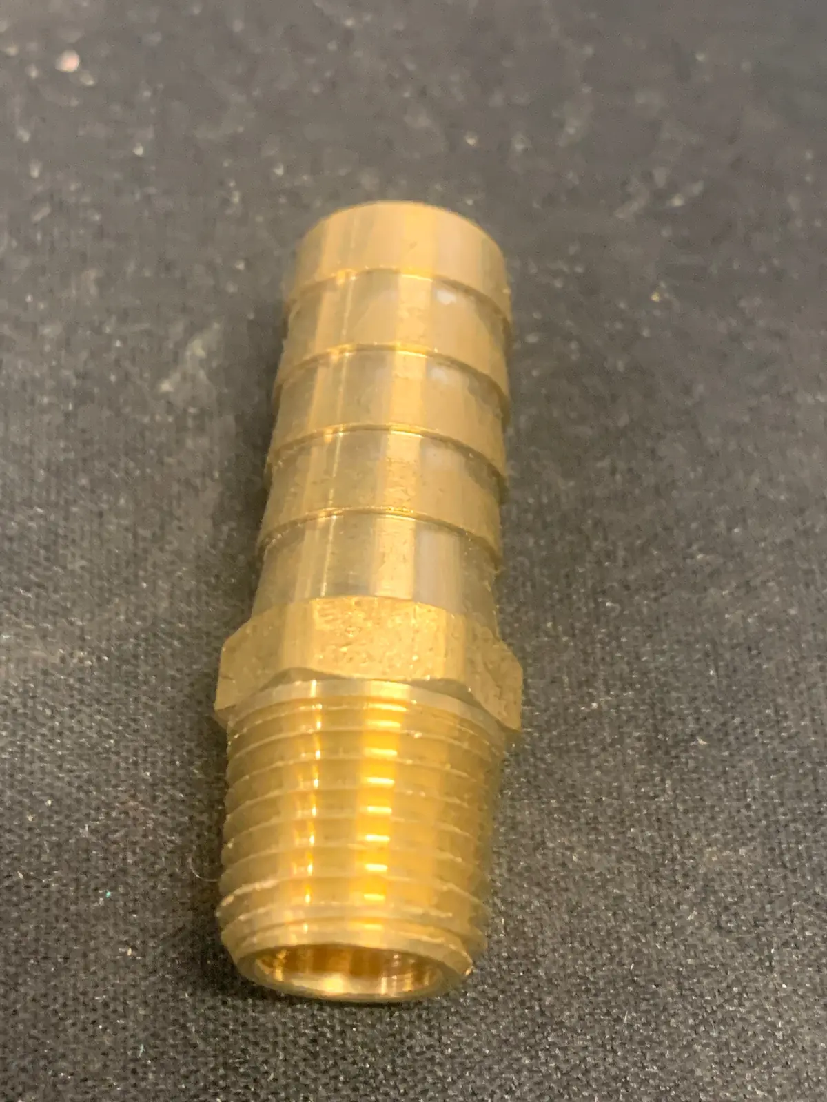 Straight Brass Fuel Fittings, Male 1/4" Npt X 1/2" Barbed 1