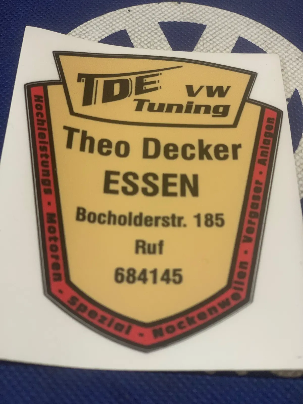 'Tde' Tuning Stickers 1
