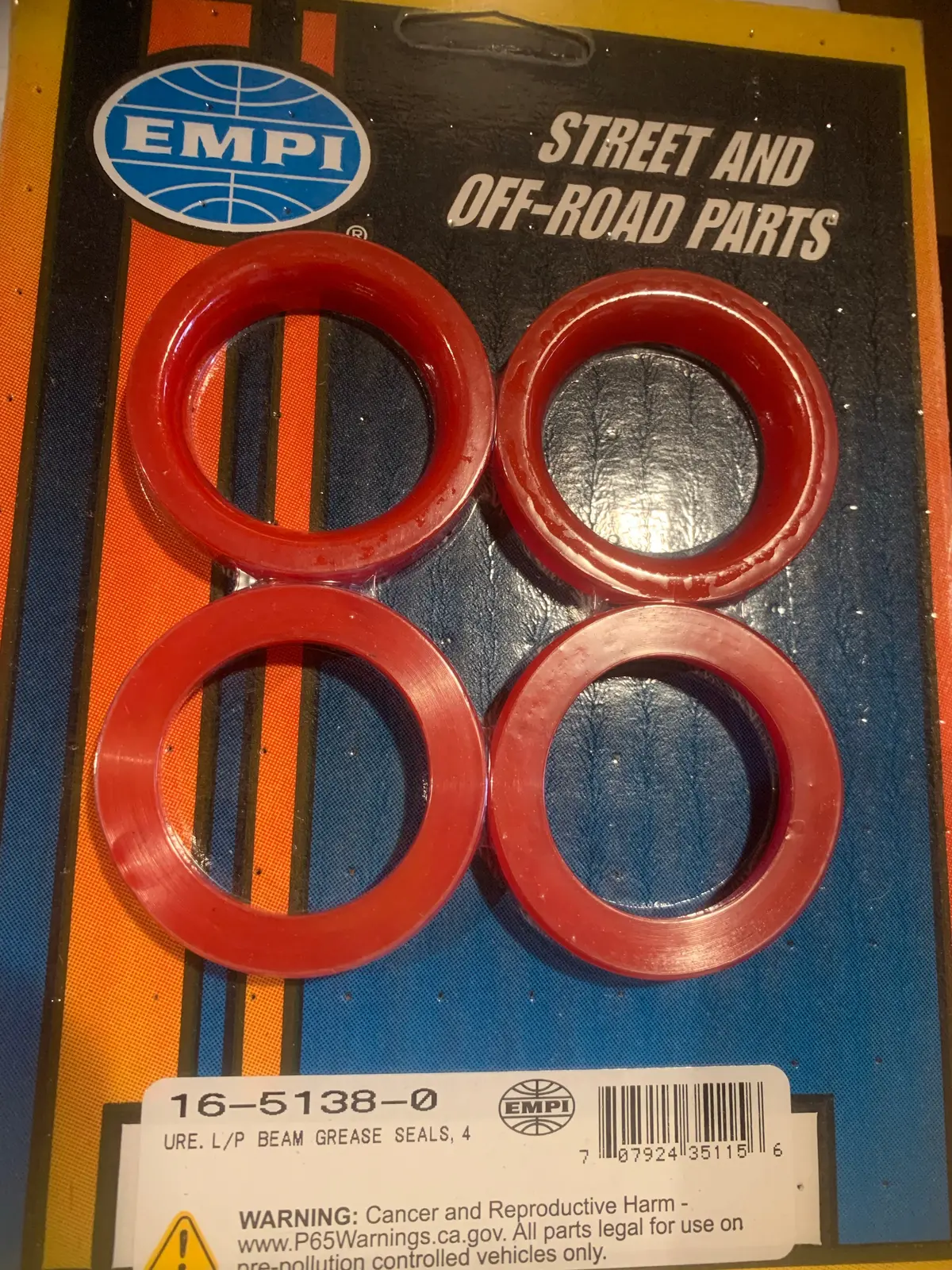 Axle Beam Tube Seals (King/Link Pin), Beetle 1