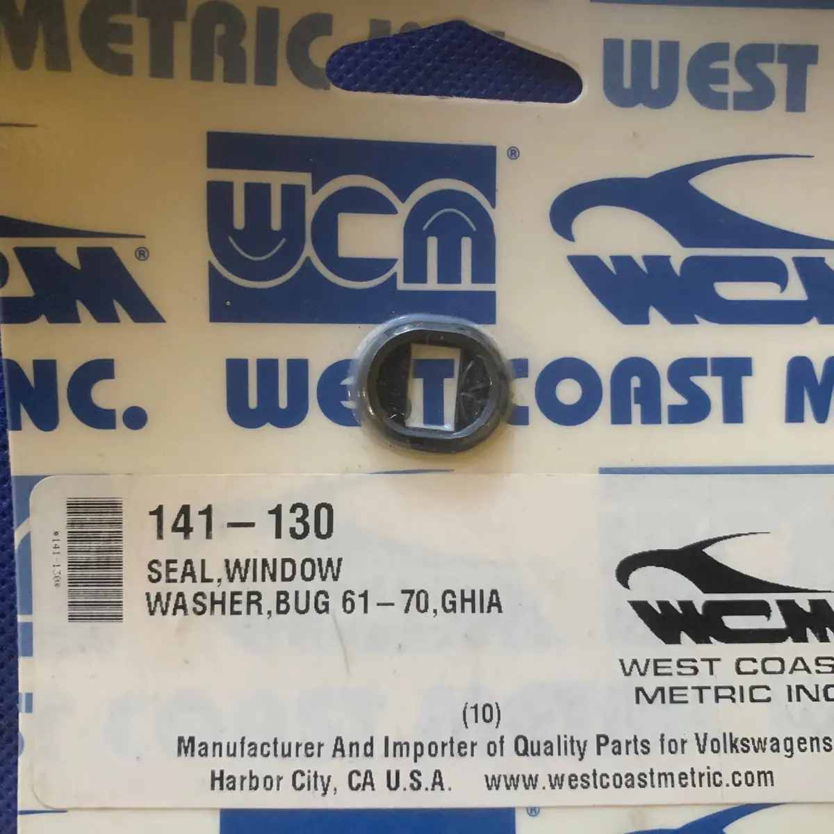 Window Washer Seal, Bug/Ghia 1961-1970 1