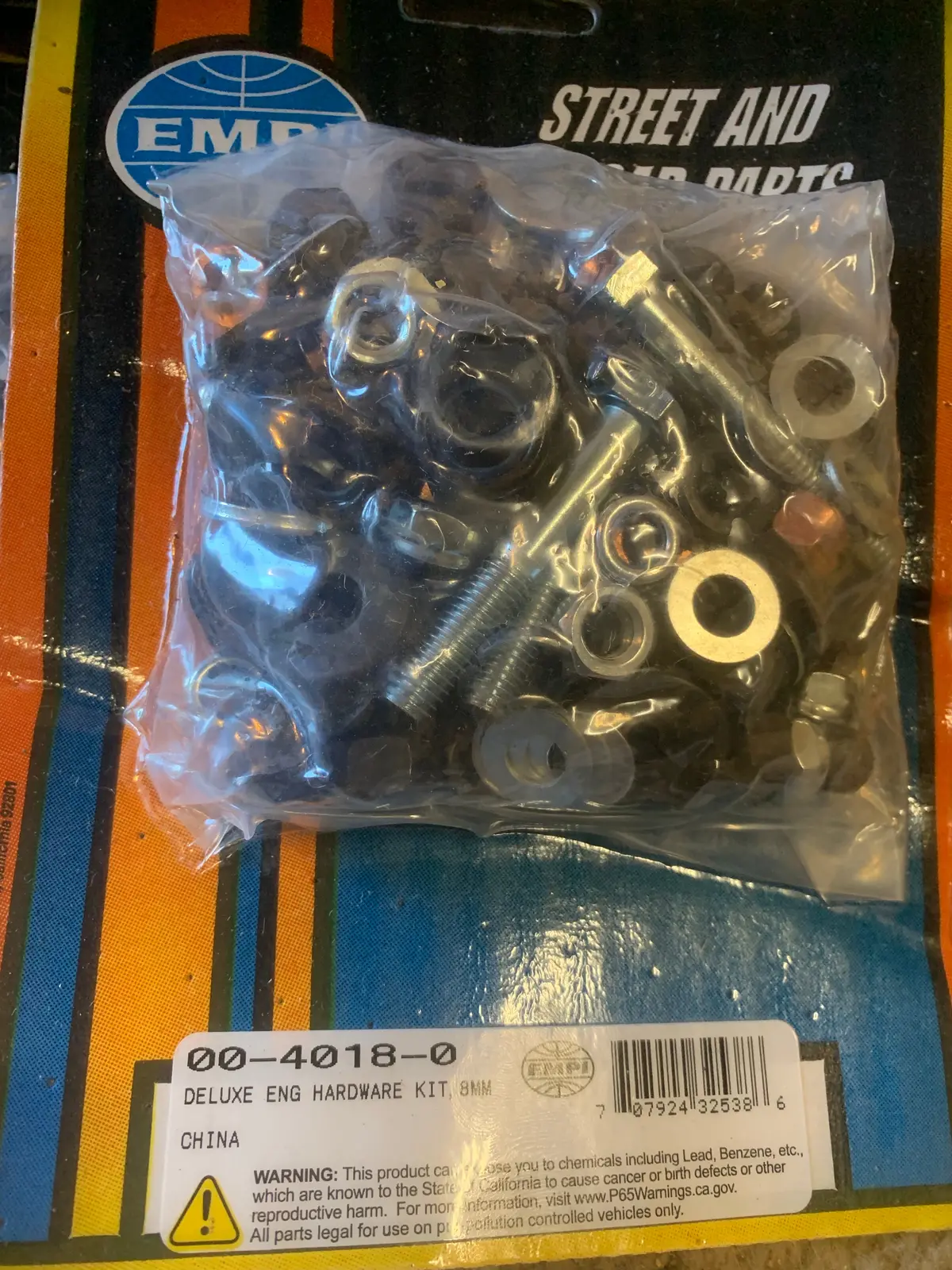 Engine Hardware Kit 8Mm, Type 1 Engines 1