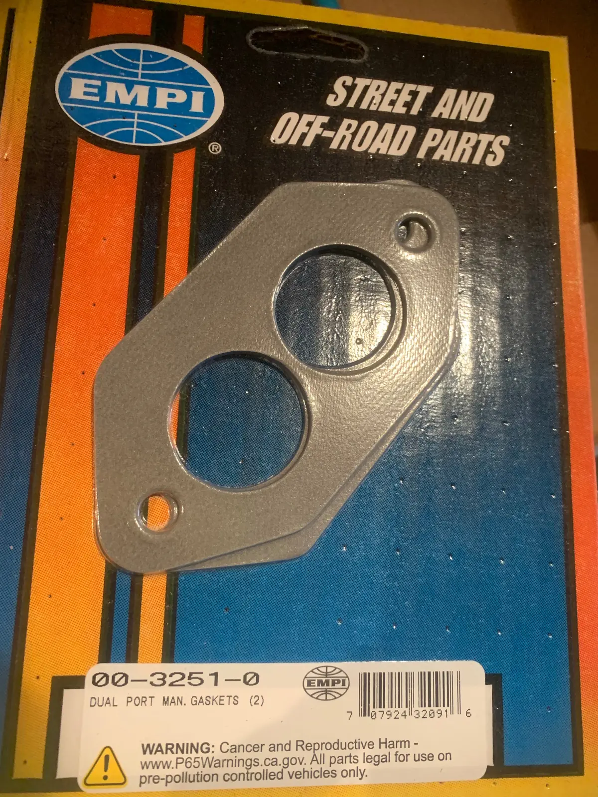 Dual Port Intake Manifold Gaskets (Empi) 1
