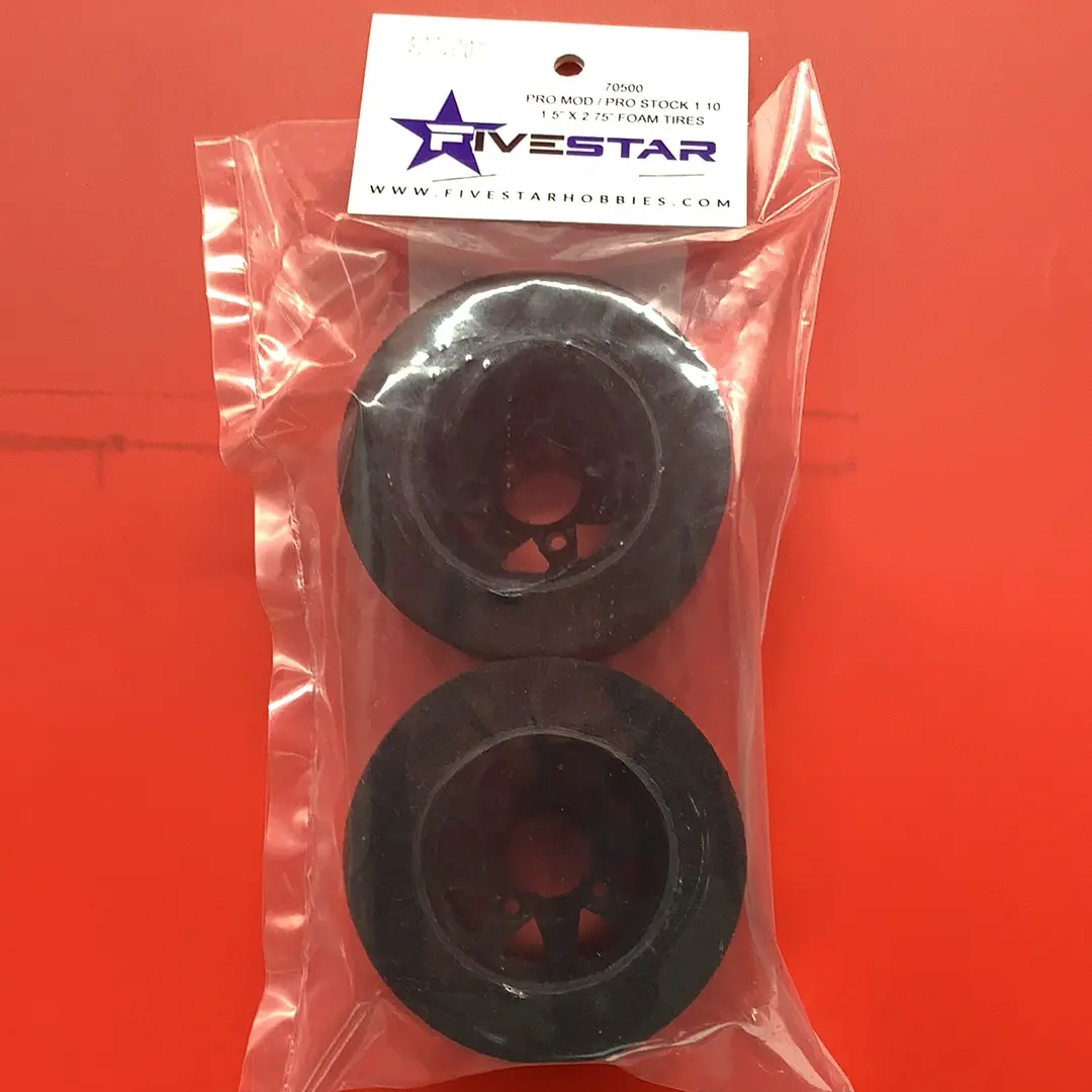 Rudis 70500 Foam Tires Pro Mod / Pro Stock 1:10  1.5" X 2.75" 1