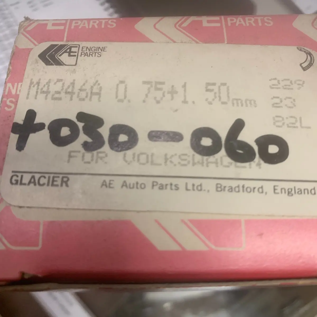 *Nos Main Bearings, Cr 030 / C 060/ T Oversize 1