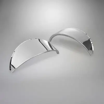 Headlight Eyebrows Polished Stainless Steel 1