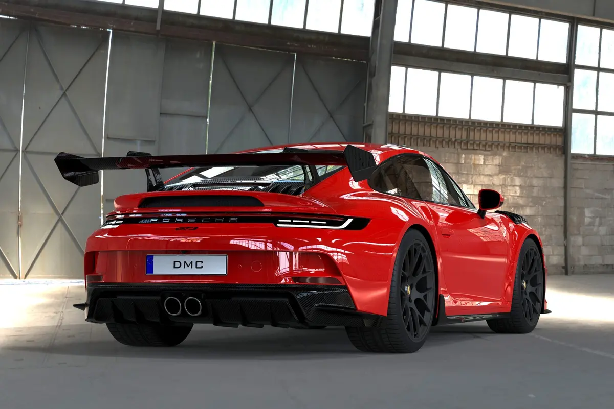 Dmc Porsche 992 Rear Bumper And Carbon Fiber Diffuser: Fits The Oem 992 Gt3 1
