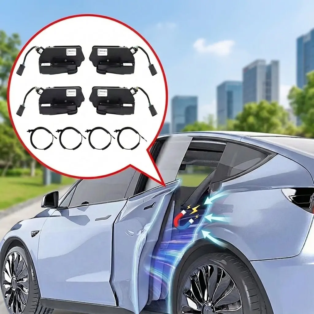 Integrated Dual-Motor Suction Soft-Close Door System For Model 3/Y 1