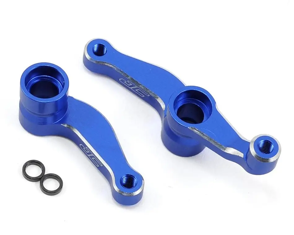 2354-1 Rc10b5 / B5m Aluminum Steering Bellcrank (Blue) 1
