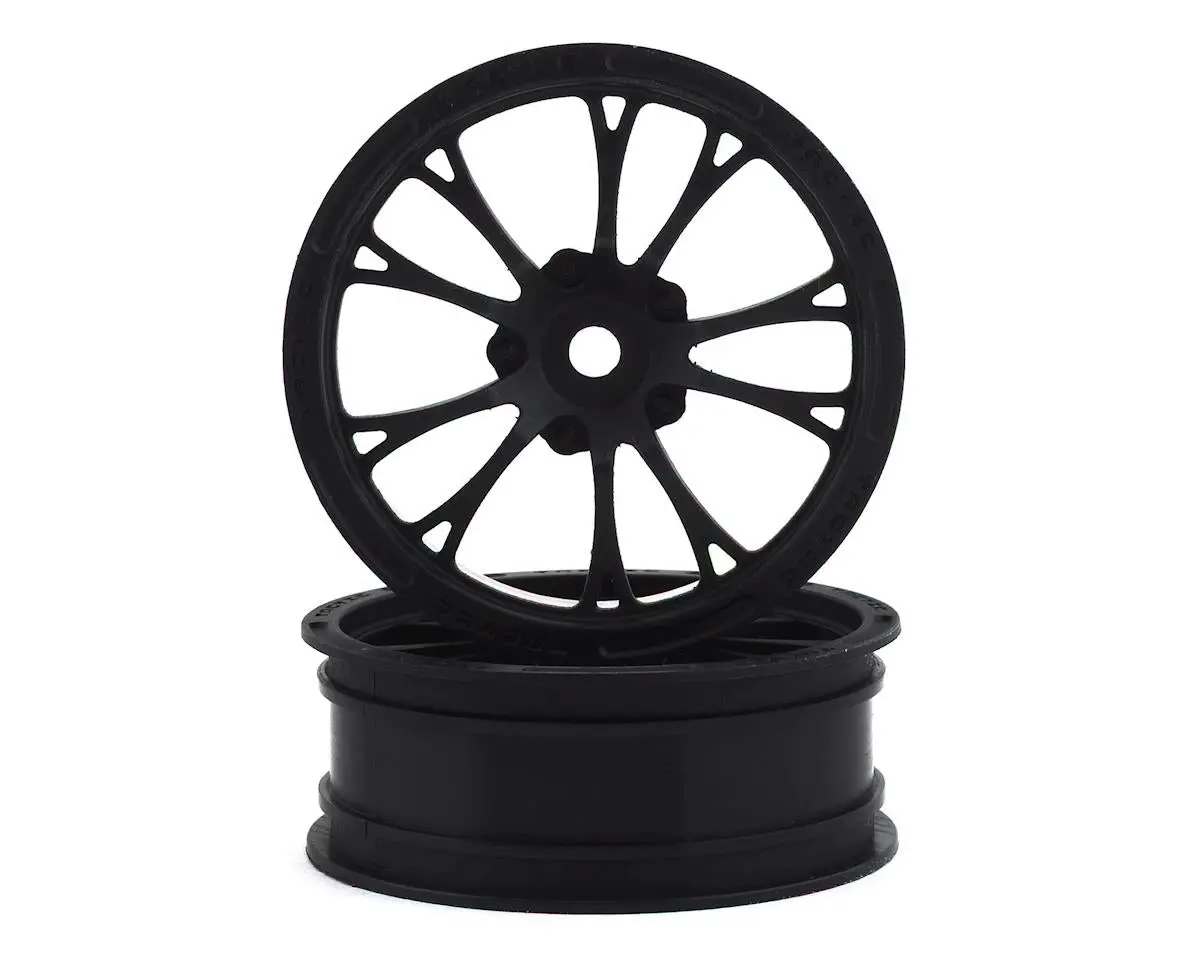 3399B 12Mm Hex Front Wheel - Black, 2 Pc 1