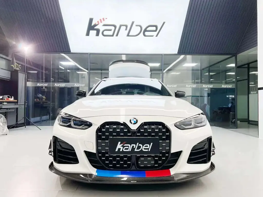 Karbel Carbon Fiber Front Spoiler For Bmw I4 G26 M50 / E Drive 40 & G26 Grancoupe M440i 430I 3