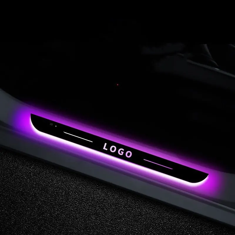 Led Illuminated Door Sill Protector For Cybertruck 1