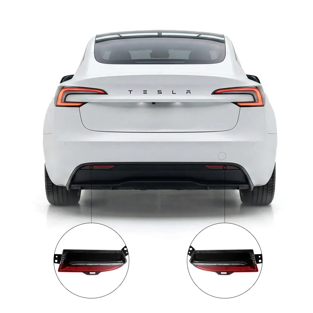 Led Rear Bumper Reflector Lights For Model 3 Highland 4