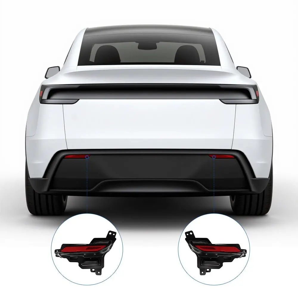 Led Rear Bumper Reflector Lights For Model Y Juniper 1