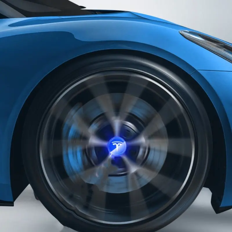 Led Wheel Hub Light Caps For Tesla Model 3/Y/X/S（4Ps） 1