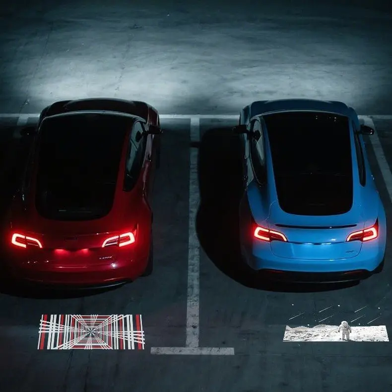 License Plate Projection Lights For Model 3 Highland/Model Y 1