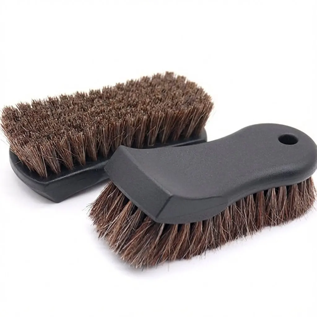 Long Bristle Horse Hair Leather Cleaning Brush For Tesla Interior | 1Pcs 1