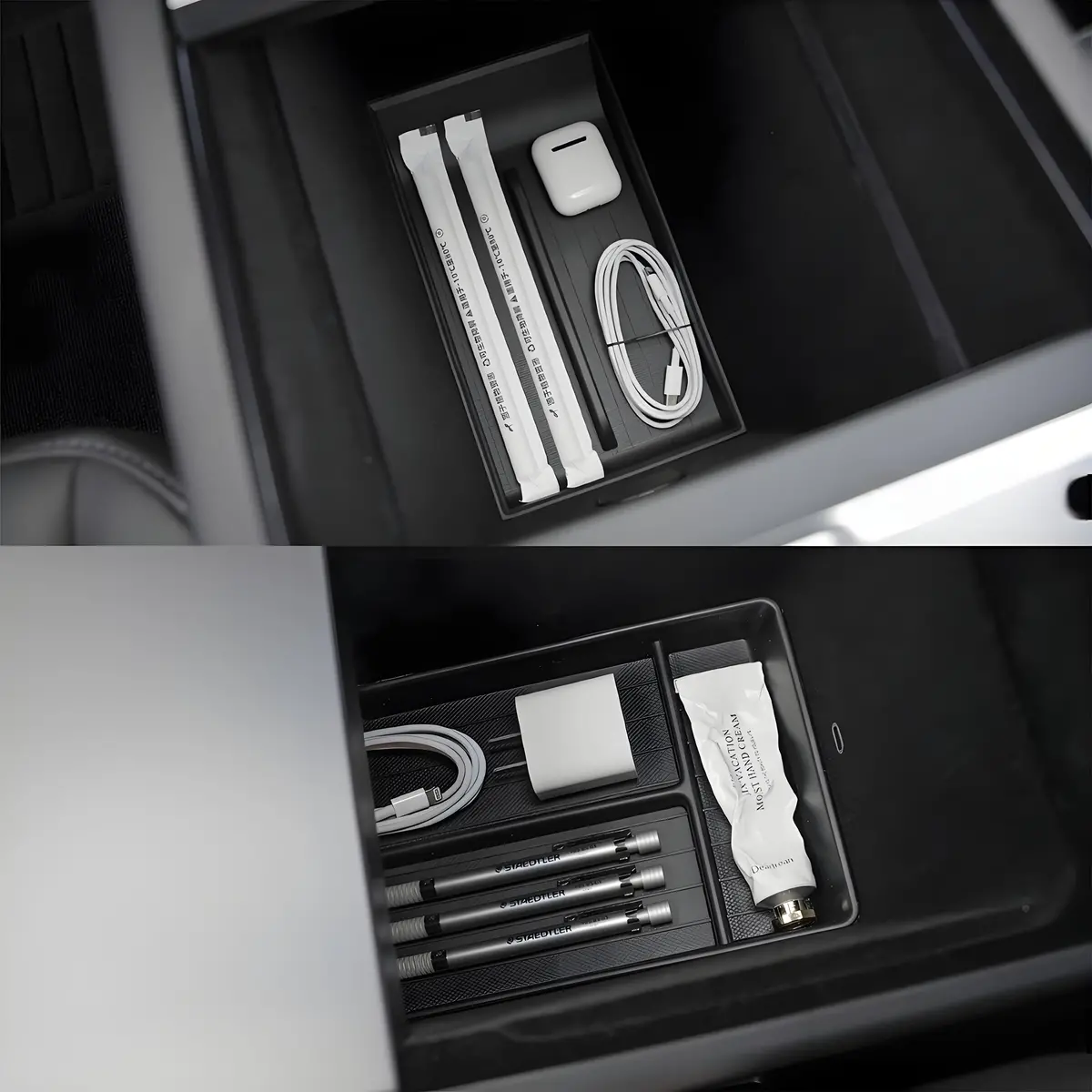 Lower Center Console Storage Organizer For Model Y Juniper 1