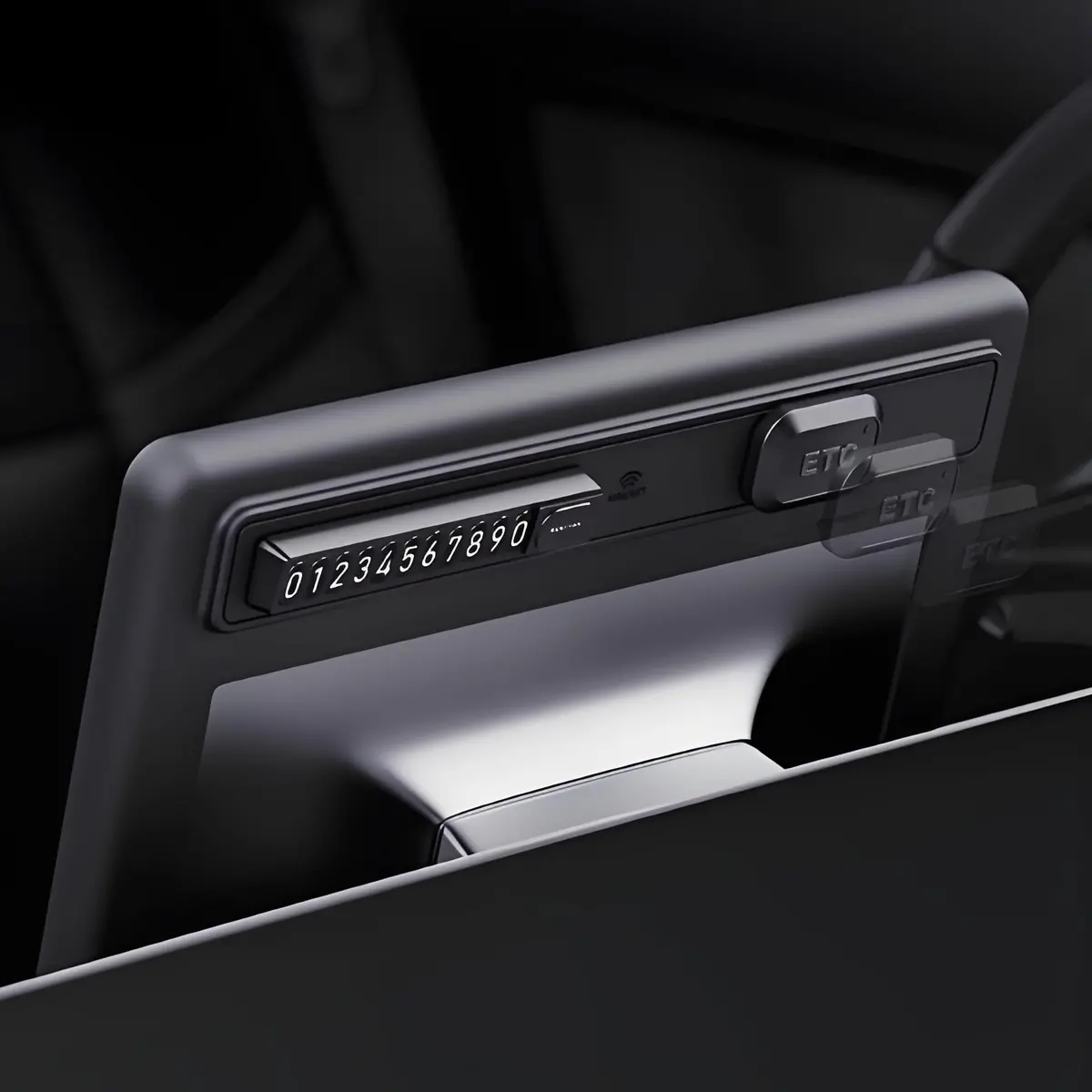 Magnetic Silicone Center Screen Frame For Model Y Juniper & Model 3 Highland 1